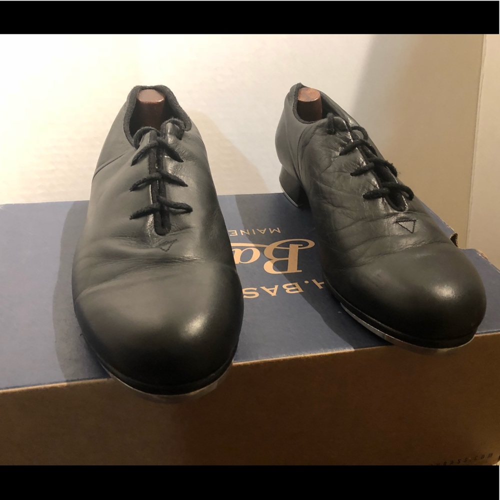 BLOCH TECHNO TAP BLACK LEATHER SHOES W 11 M 9